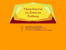 Tablet Screenshot of hyperthermie-zentrum-freiburg.de